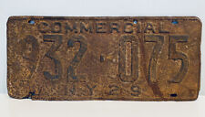 1929 New York License Plate Garage Decor Rusty Commercial Truck 932-075 NRP picture
