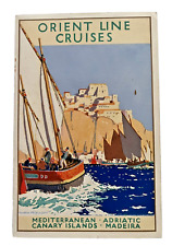 1920's Orient Line Mediterranean Cruise Tours Art Norman Wilkins Advertisement picture