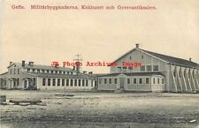 Sweden, Gefle, Militarbyggnaderna, Kokhuset och Gymnastiksalen, Stamp, 1909 PM picture