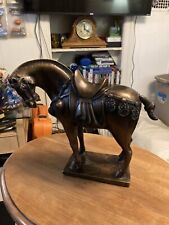 Vintage Solid Bronze Horse Statue picture