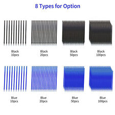 10/20/50/100pc Blue/Black Ink Erasable Gel Ink Pen Refills Fine Point 0.5mm N2D6 picture