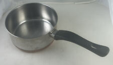 Vintage Revere Ware 2 QT Pan/Pot Stainless Copper Bottom NO LID Clinton, Ill USA picture