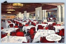 1947 CHICAGO*HOTEL CONTINENTAL*CELTIC ROOM*INTERIOR*CURTEICH LINEN POSTCARD picture