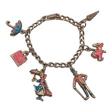 Vintage 1960's Disney MARY POPPINS Charm Bracelet Walt Disney Productions picture