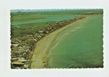 Vintage Postcard  MAINE      AERIAL  VIEW OF WELLS BEACH    POSTED   CHROME picture