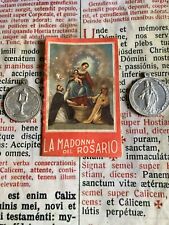 RARE LOT Relics / Medals Blessed Virgin of the Holy Rosary : Large medals - 1961 picture