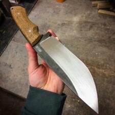 CUSTOM HANDMADE 12'' HIGH CARBON STEEL HUNTING SKINNER WITH LEATHER SHEATH picture
