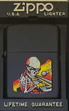 Rare Grateful Dead Skeleton Playing Keyboard Zippo Lighter picture