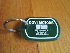DOVI Motors Cortland NY Ford Lincoln Mercury Vintage Key Ring Keychain FreeShip picture