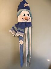 Wind Sport Vintage Snowman Windsock Christmas Winter Holidays Garden Outdoors picture