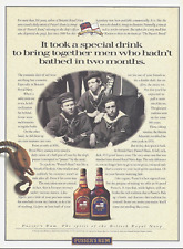 1991 British Navy Pusser's Rum Men Who Hadn't Bathed vtg Print Ad Advertisement picture