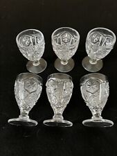 Imperial Glass Star & Fire - 6 Cordials EUC picture