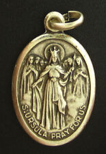 Vintage Saint Ursula Medal Religious Holy Catholic Saint Angela picture
