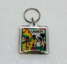 Vintage 1990s St Maarten St Martij “Jammin” Keychain Dancing Reggae Love Art 25 picture