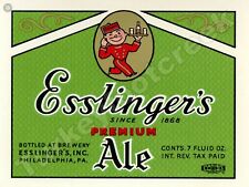 Esslinger's Premium Ale Label 9