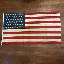 Antique RARE Patriotic 46 Star American Flag 1907 - 1912  4' 9