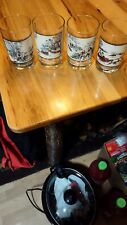 SET OF 4  1978 ARBY'S COLLECTORS SERIES CURRIER & IVES  DRINKING GLASSES. picture