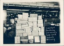 1925 US Post Office Business Packing Safe Sound Delivery Vintage Press Photo picture