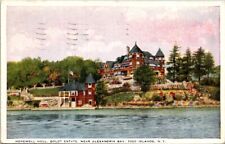 Vintage Postcard Hopewell Hall Boldt Estate Thousand Islands NY 1943        8585 picture