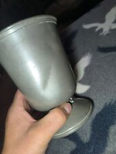 Antique MAX RIEG MR 1166 Pewter Hand Made Chalice Cup Modernist Movement picture