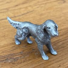 Spoontiques Pewter English Setter Dog Figure Detailed 3” Long 2” Tall picture