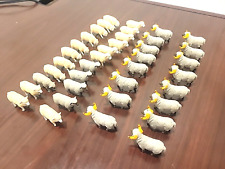 Flock of Britains Ltd Sheep & Ram Figures Lot of 38 Miniature Farm Horns picture
