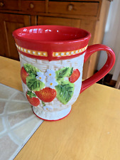 Temp-tations Figural Fruit Strawberry Coffee Mug Tea Cup 14oz picture
