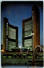 Postcard - The New City Hall Illuminated - Toronto, Ontario, Canada picture