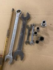 10 assorted pre-owned Bonney wrenches and sockets all made in the U.S. picture