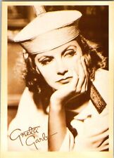 Greta Garbo Portrait Autosigned Reprint Postcard Classic Hollywood Actress picture