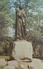 Statue Of Sakakawea The Bird Women Postcard Chrome Unposted Lady  picture