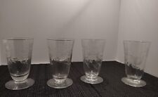 Antique/vintageHandcut Footed  Tumblers-RARE-SIGNED HAWKES-4 American Brilliant  picture