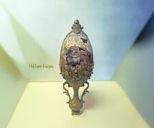 Large Decorative Ornate Egg on Vase * Spring Decor * Original picture