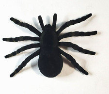 Large Tarantula Spider Scary Halloween Prop Decor Black Flecked Arachnid 1 Pc picture