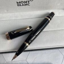 New Montblanc Boheme Resin Black Gold Signing Pen Rollerball Pen 163 picture