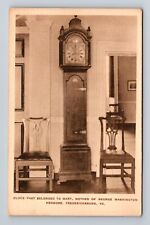 Fredericksburg VA-Virginia, Clock That Belonged To Mary, Vintage Postcard picture