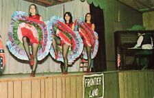 Can-Can Girls Red Dog Saloon Frontierland Chatsworth Georgia GA c1950 Postcard picture