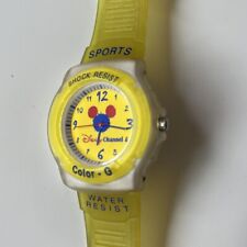 Vintage Disney Channel 4 Color-G Watch. New Battery. Works. 9” Length. picture