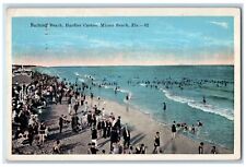 1924 Bathing Beach Hardies Casino Swimming Watching Shoreline Miami FL Postcard picture