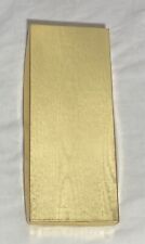 Vitg Money Holder Rectangle Cardboard Gift Box Metallic Gold Tone 8 3/4