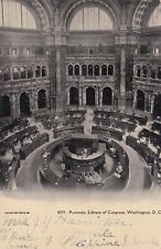 Washington DC, Library of Congress the Rotunda, Souvenir Vintage c1907 Postcard picture