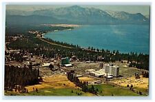 c1960's Aerial View Stateline Southshore Lake Tahoe California CA Postcard picture