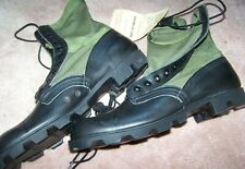 JUNGLE BOOTS, OD GREEN, PANAMA SOLE, SPIKE PROOF, 13.5 N, U.S. ISSUE *NEW*  picture
