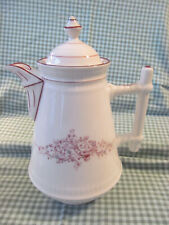Antique 1880s KPM Germany Victorian Era Coffeepot Teapot w/Scroll Decoration picture