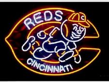 New Cincinnati Reds Logo Beer Man Cave Neon Light Sign 32