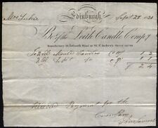 1830 EDINBURGH - LEITH CANDLE Co - 16 FREDERICK ST, Manufactory TOLBOOTH WYND picture