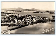 1939 Birds Eye View Newport Vermont And Lake Memphremagos RPPC Photo Postcard picture