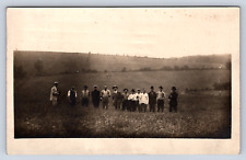Vintage Postcard Jamestown NY RPPC 1917 Men in Field picture