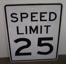 Speed Limit 25 Interstate Highway Marker Road Sign 24