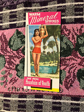Vintage Florida Travel Brochure Warm Mineral Springs Venice picture